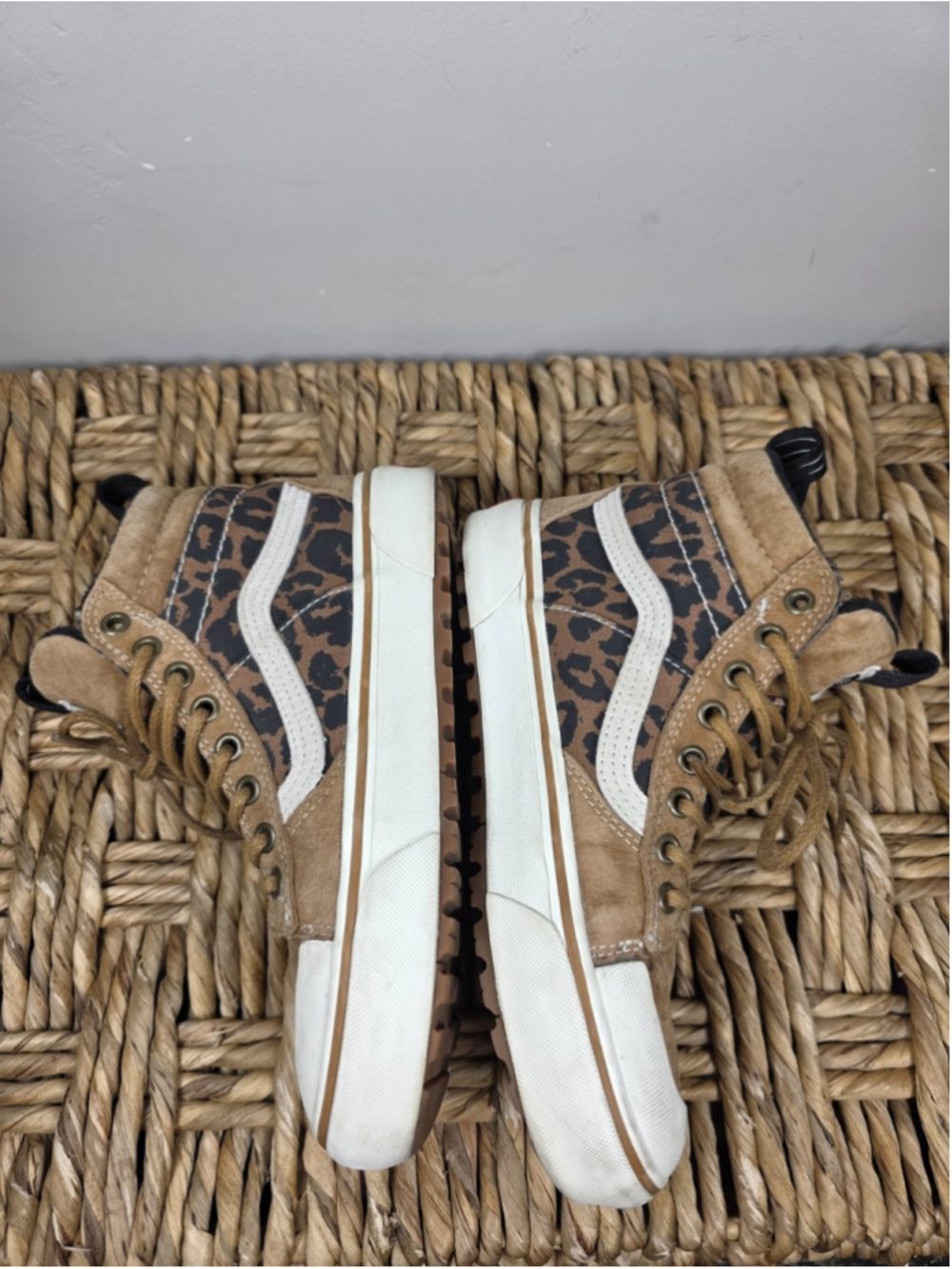 Vans Sk8-Hi MTE HydroGuard 360 Leopard Suede Shoes Womens 6 Mens 4.5 Brown - Picture 6 of 8